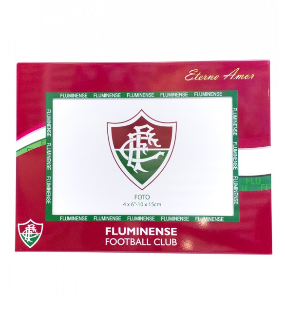 Porta Retrato Alumínio 1 Foto 10x15cm - Fluminense - Produto Oficial Licenciado